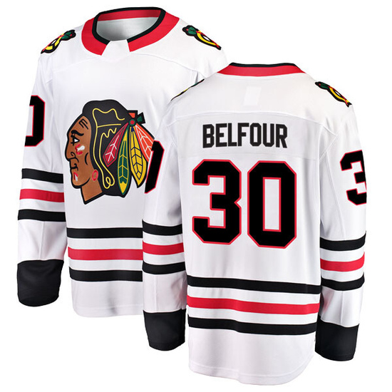 Fanatics Branded ED Belfour Chicago Blackhawks Breakaway Away Jersey - White