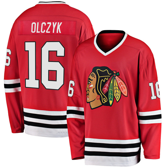 Fanatics Branded Ed Olczyk Chicago Blackhawks Premier Breakaway Heritage Jersey - Red
