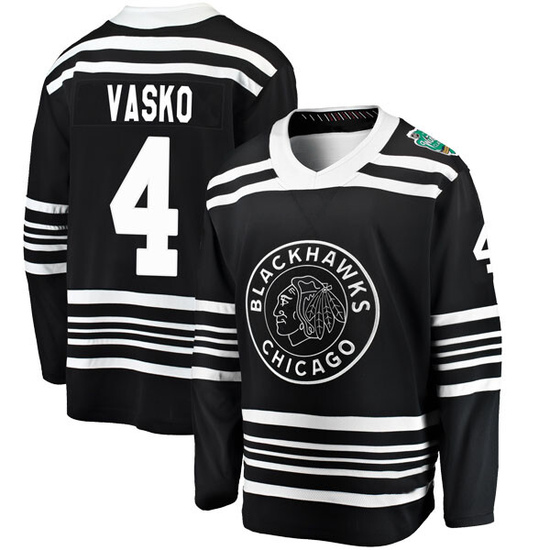 Fanatics Branded Elmer Vasko Chicago Blackhawks Youth 2019 Winter Classic Breakaway Jersey - Black