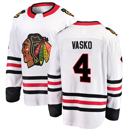 Fanatics Branded Elmer Vasko Chicago Blackhawks Youth Breakaway Away Jersey - White