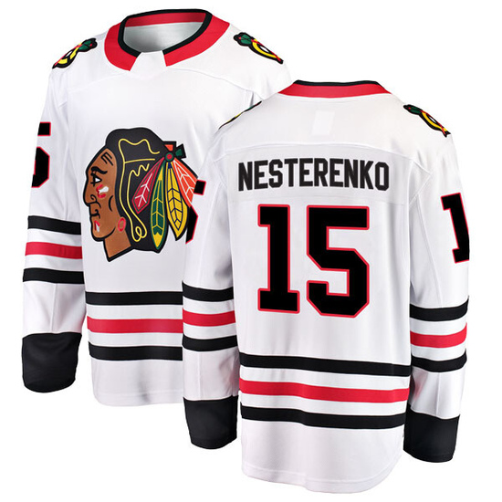 Fanatics Branded Eric Nesterenko Chicago Blackhawks Youth Breakaway Away Jersey - White