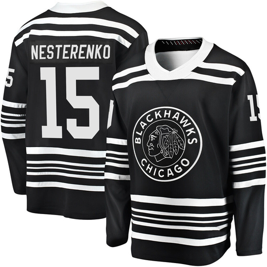 Fanatics Branded Eric Nesterenko Chicago Blackhawks Youth Premier Breakaway Alternate 2019/20 Jersey - Black
