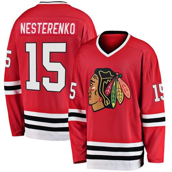 Fanatics Branded Eric Nesterenko Chicago Blackhawks Youth Premier Breakaway Heritage Jersey - Red