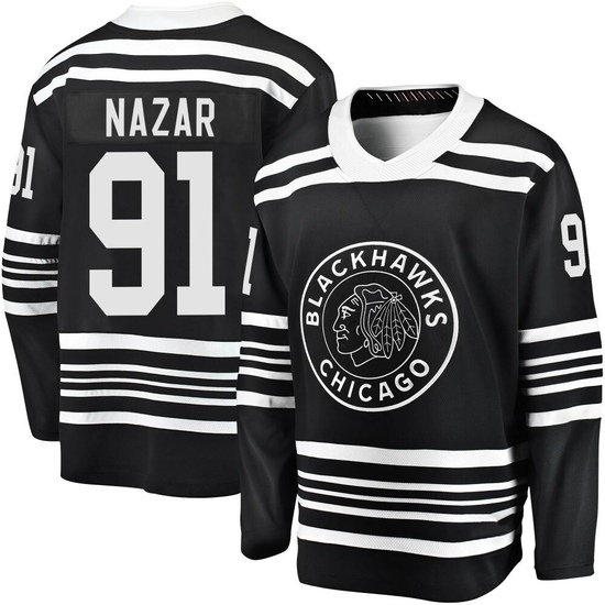 Fanatics Branded Frank Nazar Chicago Blackhawks Premier Breakaway Alternate 2019/20 Jersey - Black