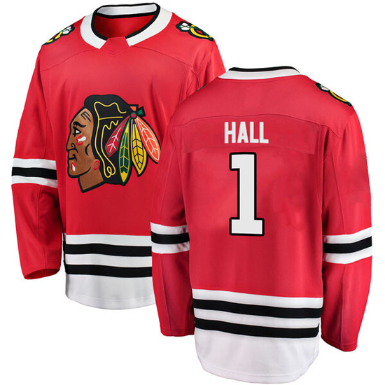 Fanatics Branded Glenn Hall Chicago Blackhawks Breakaway Home Jersey - Red