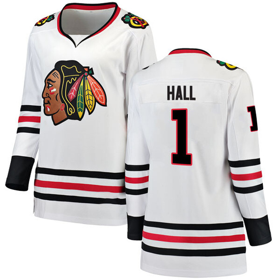 Fanatics Branded Glenn Hall Chicago Blackhawks Women's Breakaway Away Jersey - White