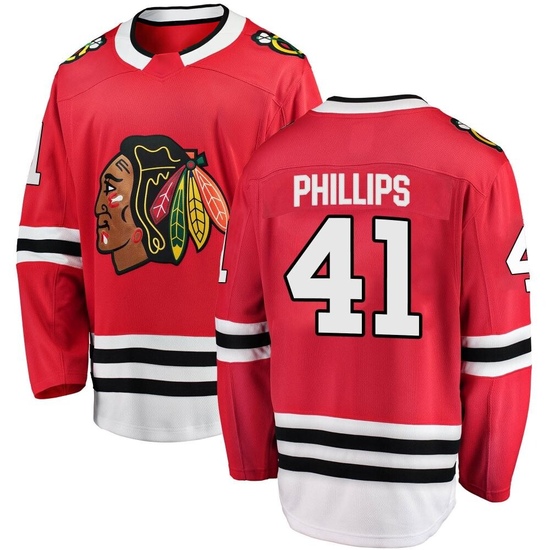 Fanatics Branded Isaak Phillips Chicago Blackhawks Breakaway Home Jersey - Red