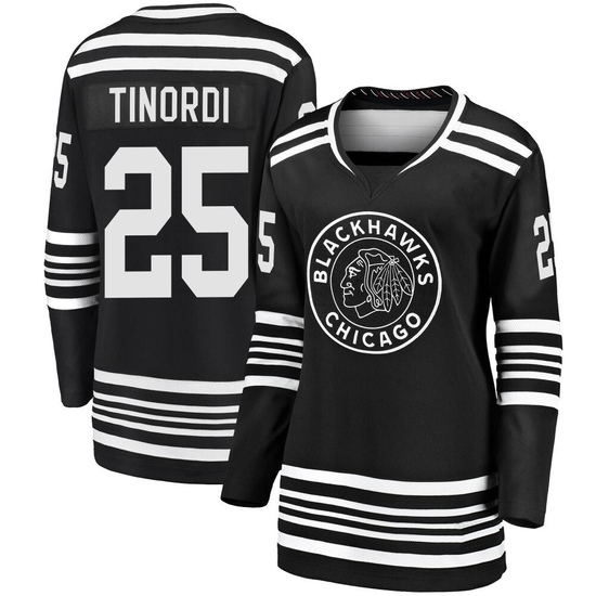 Fanatics Branded Jarred Tinordi Chicago Blackhawks Women's Premier Breakaway Alternate 2019/20 Jersey - Black