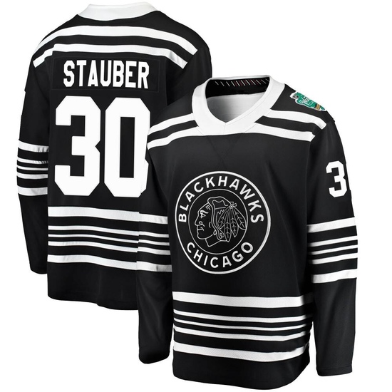 Fanatics Branded Jaxson Stauber Chicago Blackhawks Youth 2019 Winter Classic Breakaway Jersey - Black