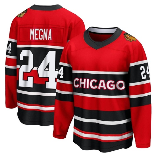 Fanatics Branded Jaycob Megna Chicago Blackhawks Youth Breakaway Special Edition 2.0 Jersey - Red