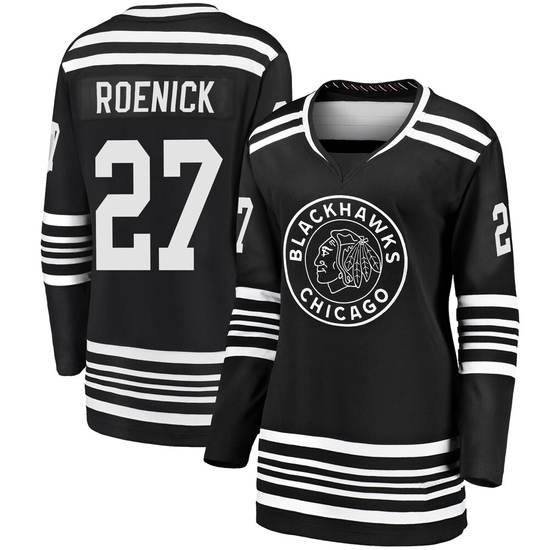 Fanatics Branded Jeremy Roenick Chicago Blackhawks Women's Premier Breakaway Alternate 2019/20 Jersey - Black