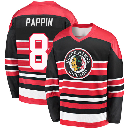 Fanatics Branded Jim Pappin Chicago Blackhawks Premier Breakaway Heritage Jersey - Red/Black