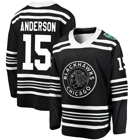 Fanatics Branded Joey Anderson Chicago Blackhawks 2019 Winter Classic Breakaway Jersey - Black