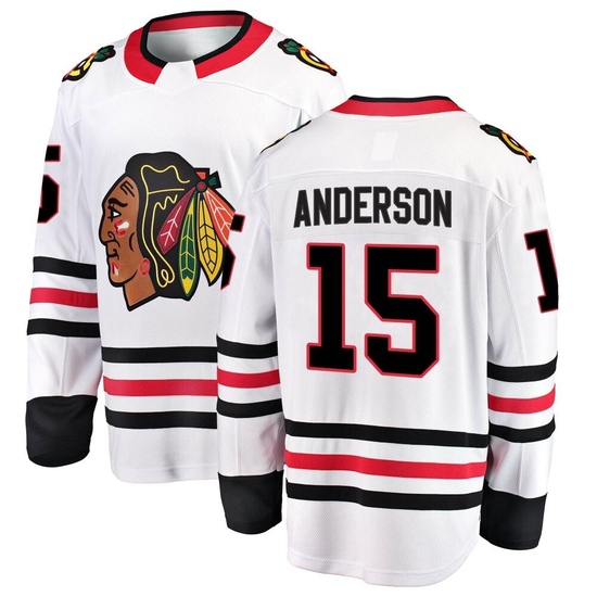 Fanatics Branded Joey Anderson Chicago Blackhawks Breakaway Away Jersey - White