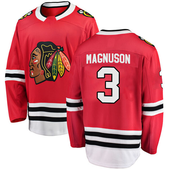 Fanatics Branded Keith Magnuson Chicago Blackhawks Breakaway Home Jersey - Red