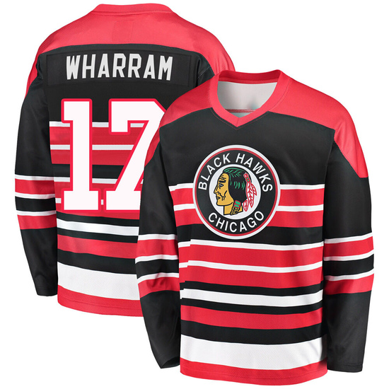 Fanatics Branded Kenny Wharram Chicago Blackhawks Premier Breakaway Heritage Jersey - Red/Black