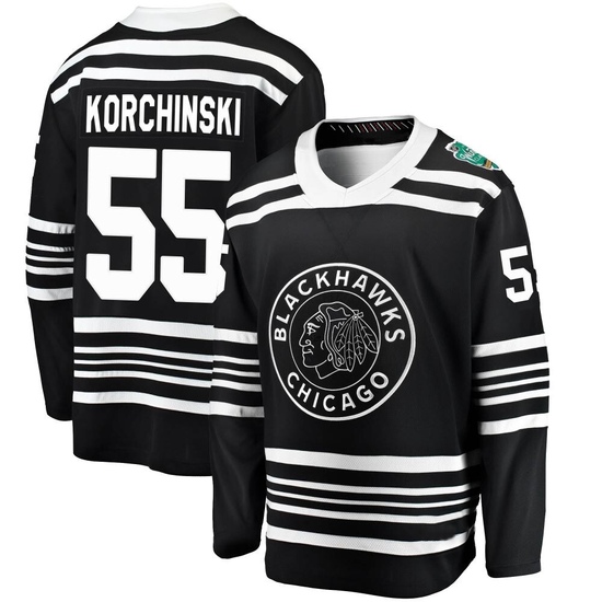 Fanatics Branded Kevin Korchinski Chicago Blackhawks Youth 2019 Winter Classic Breakaway Jersey - Black