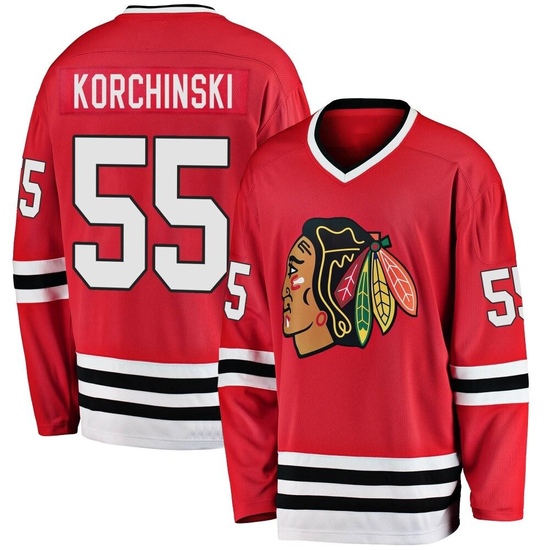 Fanatics Branded Kevin Korchinski Chicago Blackhawks Youth Premier Breakaway Heritage Jersey - Red
