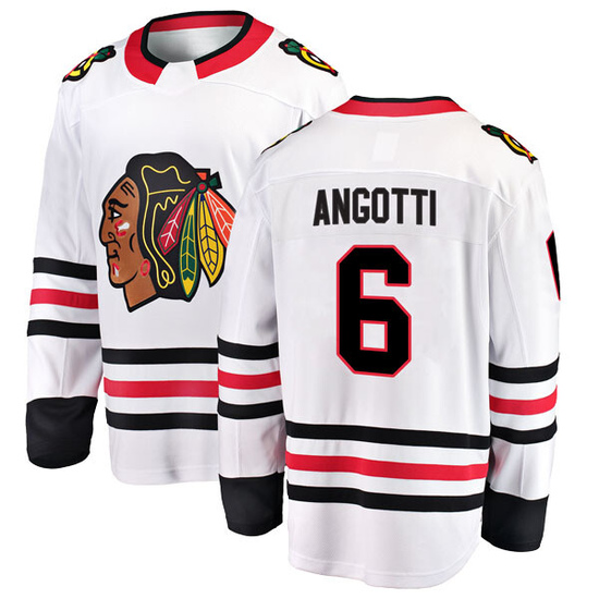 Fanatics Branded Lou Angotti Chicago Blackhawks Breakaway Away Jersey - White