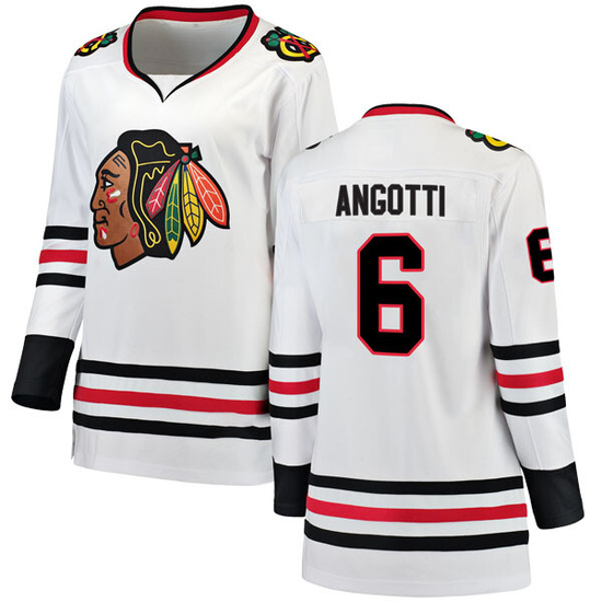 Fanatics Branded Lou Angotti Chicago Blackhawks Women's Breakaway Away Jersey - White