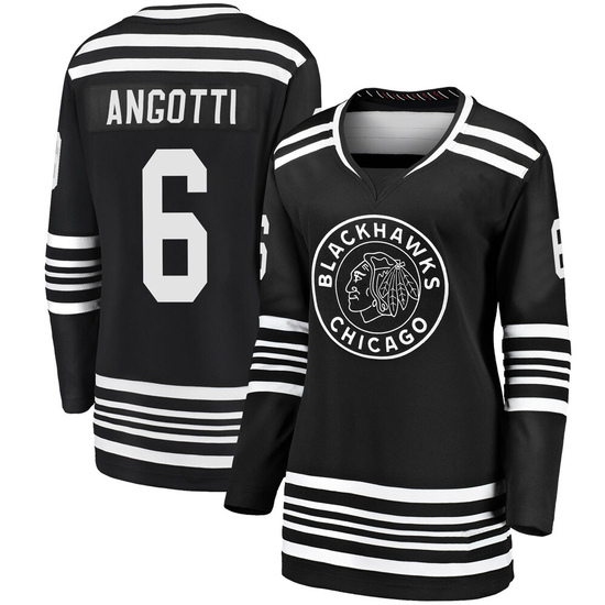 Fanatics Branded Lou Angotti Chicago Blackhawks Women's Premier Breakaway Alternate 2019/20 Jersey - Black