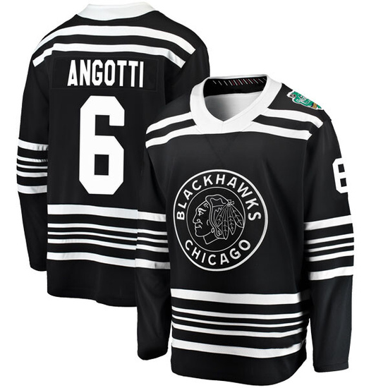 Fanatics Branded Lou Angotti Chicago Blackhawks Youth 2019 Winter Classic Breakaway Jersey - Black