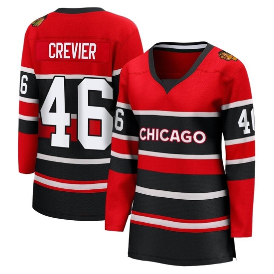 Fanatics Branded Louis Crevier Chicago Blackhawks Women's Breakaway Special Edition 2.0 Jersey - Red
