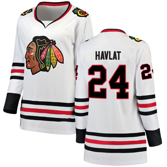 Fanatics Branded Martin Havlat Chicago Blackhawks Women's Breakaway Away Jersey - White