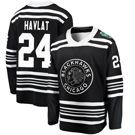 Fanatics Branded Martin Havlat Chicago Blackhawks Youth 2019 Winter Classic Breakaway Jersey - Black