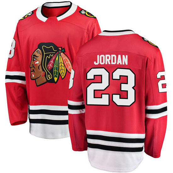 Fanatics Branded Michael Jordan Chicago Blackhawks Breakaway Home Jersey - Red