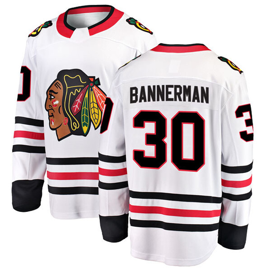Fanatics Branded Murray Bannerman Chicago Blackhawks Breakaway Away Jersey - White