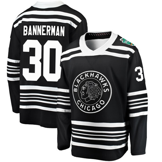 Fanatics Branded Murray Bannerman Chicago Blackhawks Youth 2019 Winter Classic Breakaway Jersey - Black