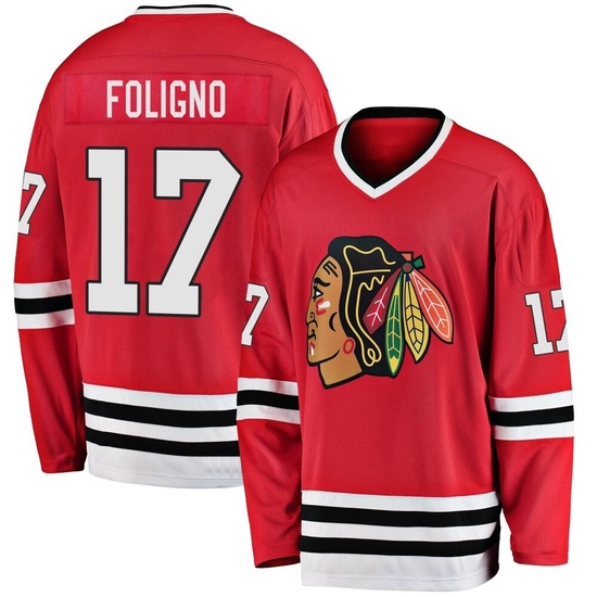 Fanatics Branded Nick Foligno Chicago Blackhawks Premier Breakaway Heritage Jersey - Red