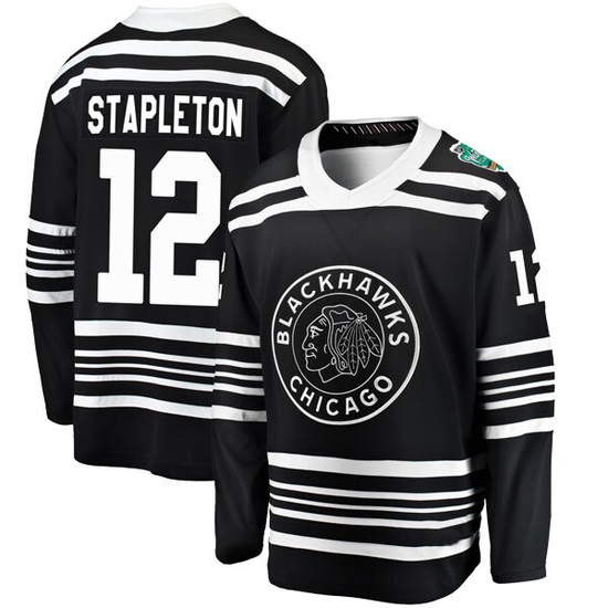 Fanatics Branded Pat Stapleton Chicago Blackhawks Youth 2019 Winter Classic Breakaway Jersey - Black