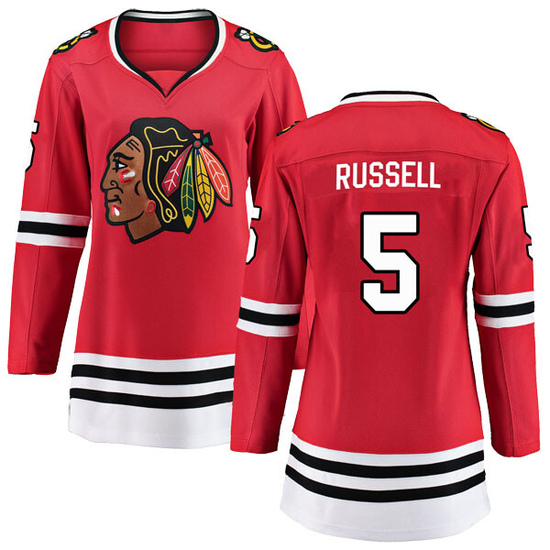 Fanatics Branded Phil Russell Chicago Blackhawks Women's Breakaway Home Jersey - Red