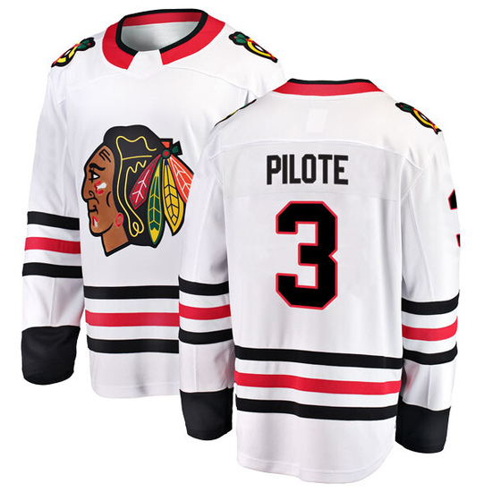 Fanatics Branded Pierre Pilote Chicago Blackhawks Breakaway Away Jersey - White