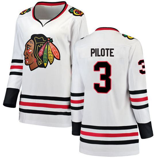 Fanatics Branded Pierre Pilote Chicago Blackhawks Women's Breakaway Away Jersey - White