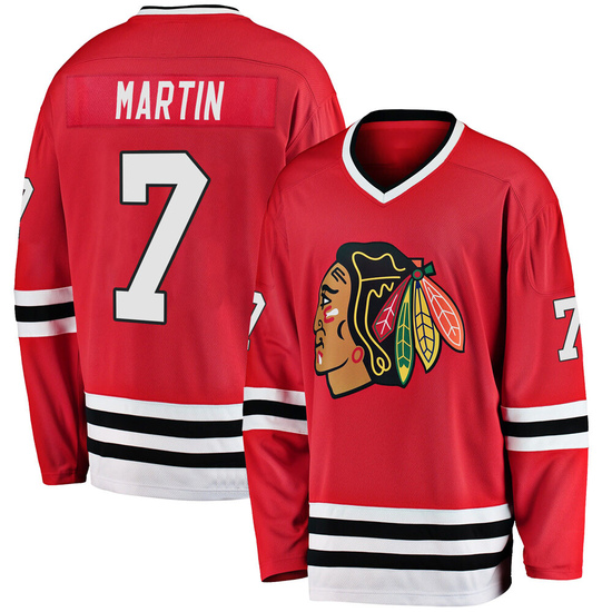 Fanatics Branded Pit Martin Chicago Blackhawks Premier Breakaway Heritage Jersey - Red