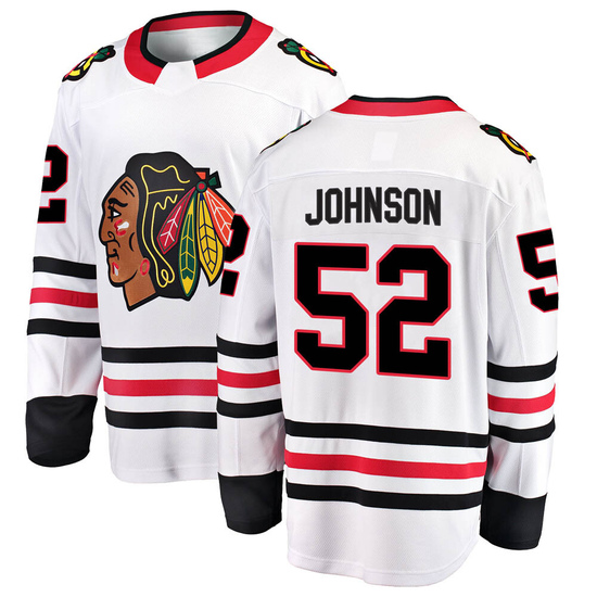 Fanatics Branded Reese Johnson Chicago Blackhawks Breakaway Away Jersey - White