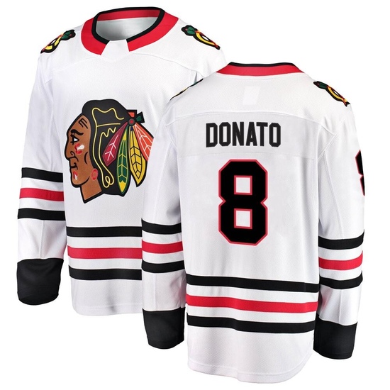 Fanatics Branded Ryan Donato Chicago Blackhawks Breakaway Away Jersey - White