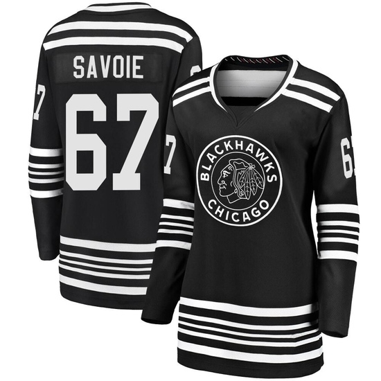 Fanatics Branded Samuel Savoie Chicago Blackhawks Women's Premier Breakaway Alternate 2019/20 Jersey - Black
