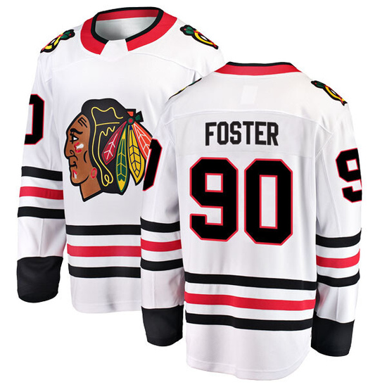 Fanatics Branded Scott Foster Chicago Blackhawks Breakaway Away Jersey - White