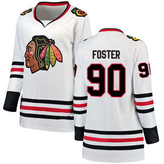 Fanatics Branded Scott Foster Chicago Blackhawks Women's Breakaway Away Jersey - White
