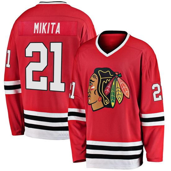 Fanatics Branded Stan Mikita Chicago Blackhawks Premier Breakaway Heritage Jersey - Red