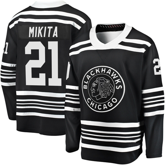 Fanatics Branded Stan Mikita Chicago Blackhawks Youth Premier Breakaway Alternate 2019/20 Jersey - Black