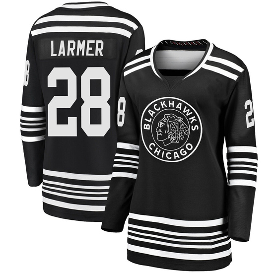 Fanatics Branded Steve Larmer Chicago Blackhawks Women's Premier Breakaway Alternate 2019/20 Jersey - Black
