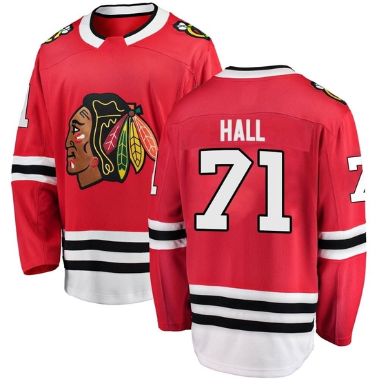 Fanatics Branded Taylor Hall Chicago Blackhawks Breakaway Home Jersey - Red