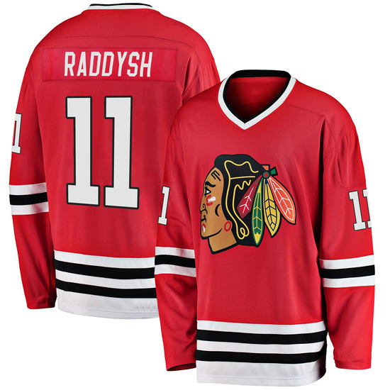 Fanatics Branded Taylor Raddysh Chicago Blackhawks Premier Breakaway Heritage Jersey - Red