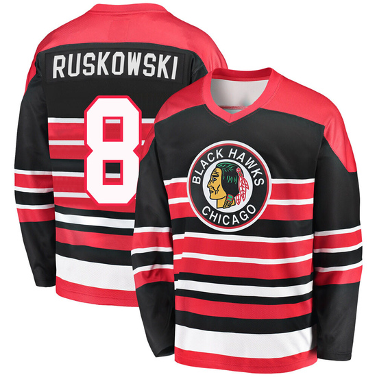 Fanatics Branded Terry Ruskowski Chicago Blackhawks Premier Breakaway Heritage Jersey - Red/Black