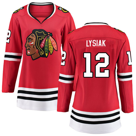 Fanatics Branded Tom Lysiak Chicago Blackhawks Women's Breakaway Home Jersey - Red